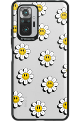 Smiley Flowers Transparent - Xiaomi Redmi Note 10 Pro