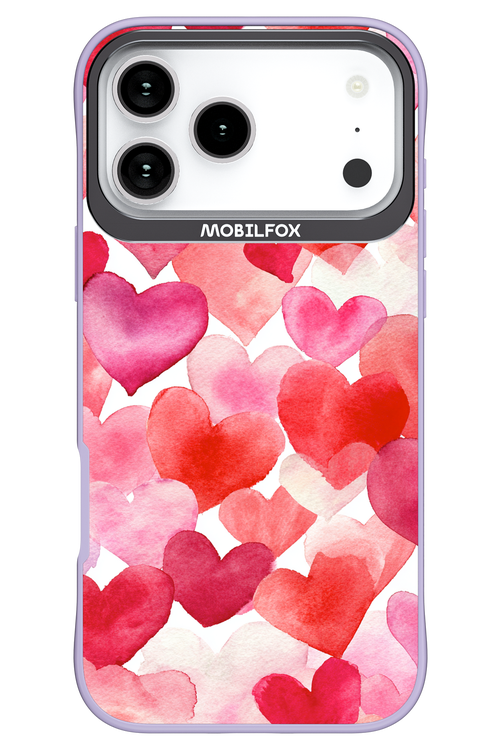 Water Painted Heart - Apple iPhone 17 Pro Max