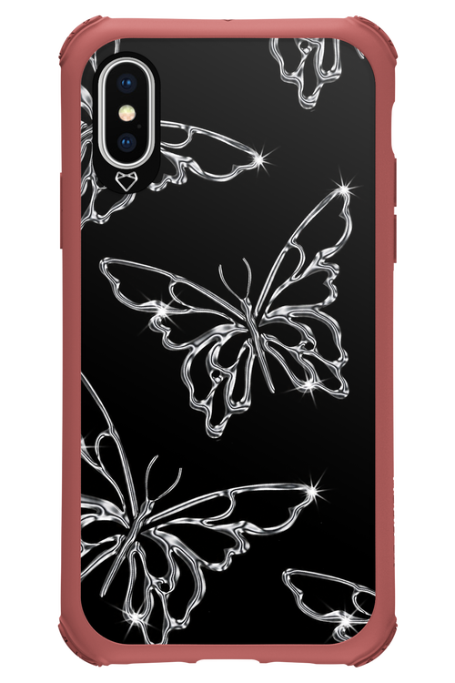 Silver Butterfly 2.0 - Apple iPhone XS