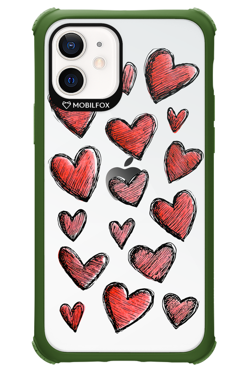 Red Love Transparent 2.0 - Apple iPhone 12