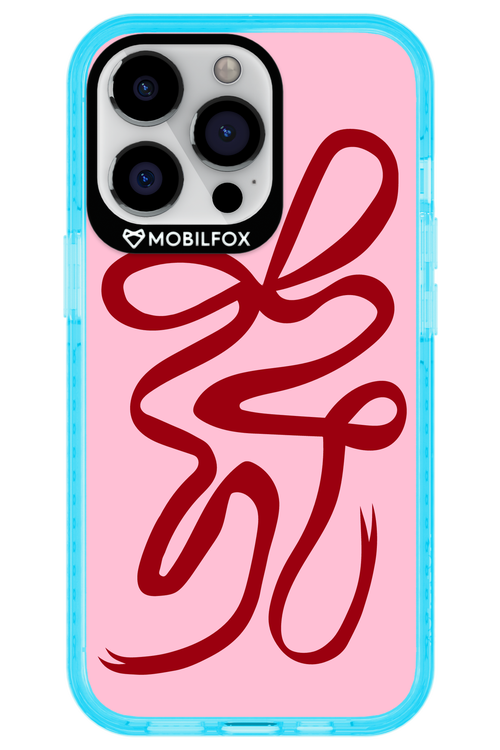 Burgundy Bow - Apple iPhone 13 Pro