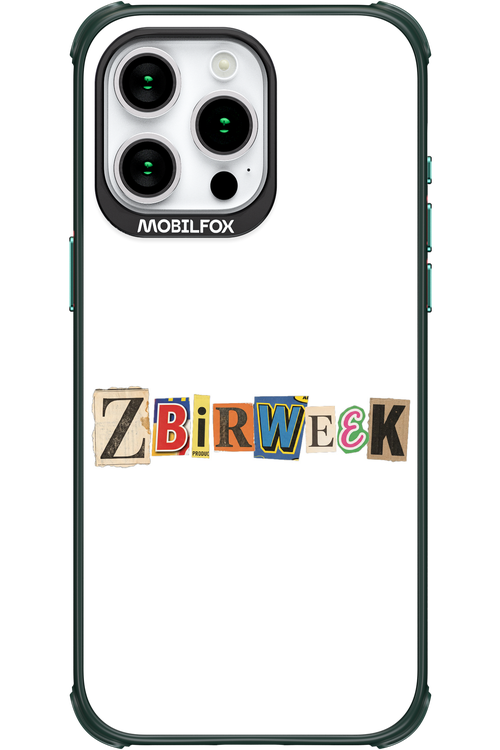 Zbirweek (white) 2.0 - Apple iPhone 15 Pro Max