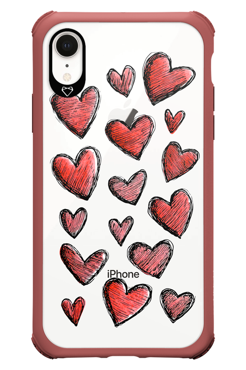 Red Love Transparent 2.0 - Apple iPhone XR