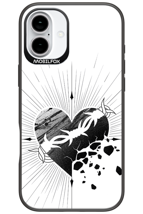 Fekete Szív 2.0 - Apple iPhone 16 Plus