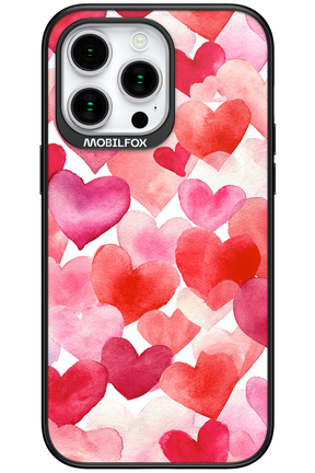 Water Painted Heart - Apple iPhone 15 Pro Max