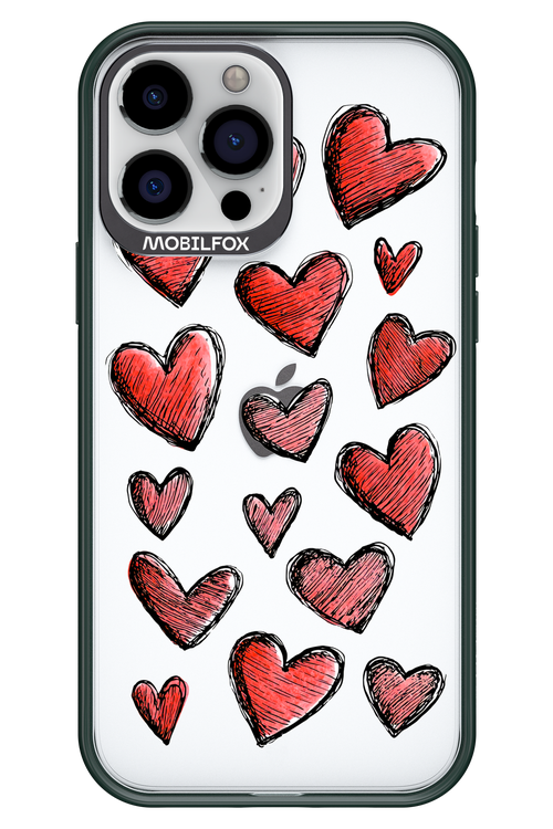 Red Love Transparent 2.0 - Apple iPhone 13 Pro Max