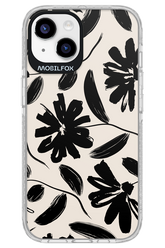Monochrome Flowerss - Apple iPhone 14