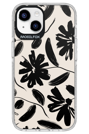 Monochrome Flowerss - Apple iPhone 14