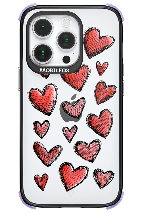 Red Love Transparent 2.0 - Apple iPhone 14 Pro