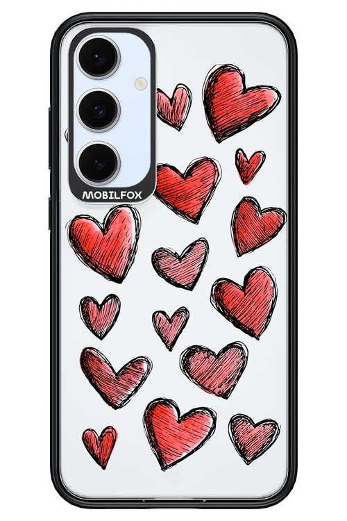 Red Love Transparent 2.0 - Samsung S24 FE