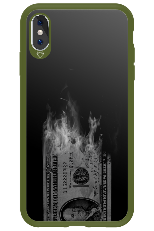 Money Burn B&W 2.0 - Apple iPhone XS Max