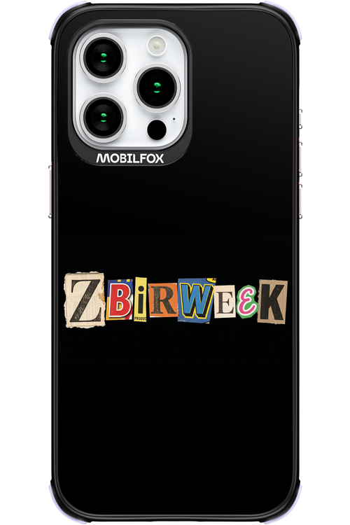 Zbirweek (black) 2.0 - Apple iPhone 15 Pro Max