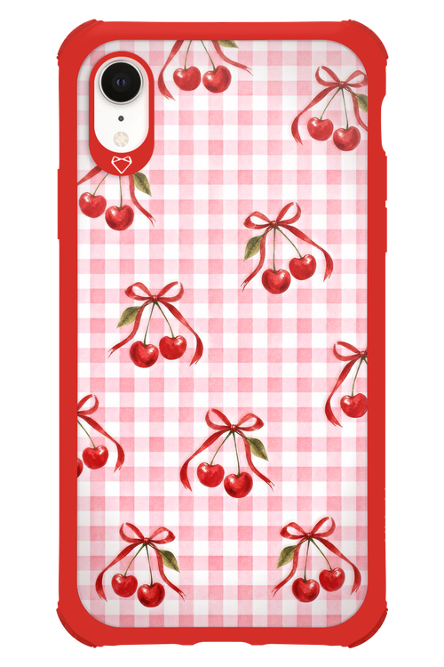 Pink Cherry Checked 2.0 - Apple iPhone XR