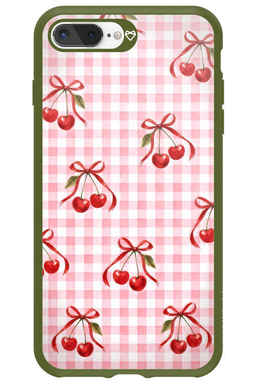 Pink Cherry Checked 2.0 - Apple iPhone 7 Plus