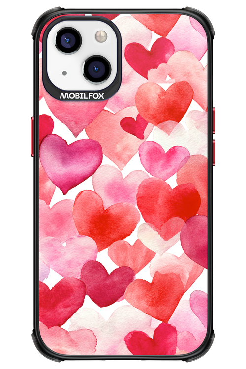 Water Painted Heart 2.0 - Apple iPhone 13