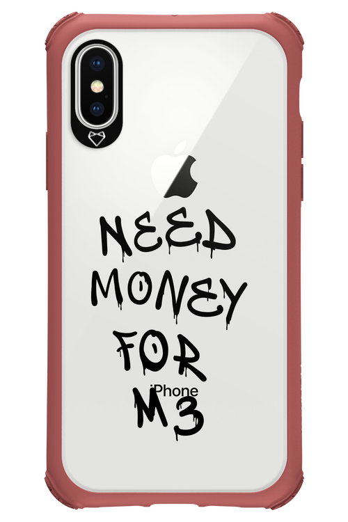 Need M3 Transparent Black - Apple iPhone X