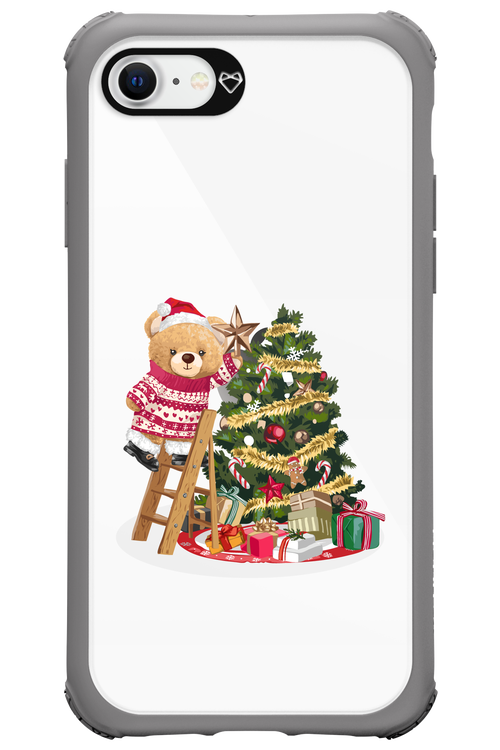 Christmas Bear (Transparent) - Apple iPhone SE 2022