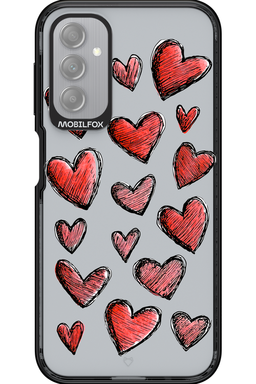 Red Love Transparent 2.0 - Samsung Galaxy A14