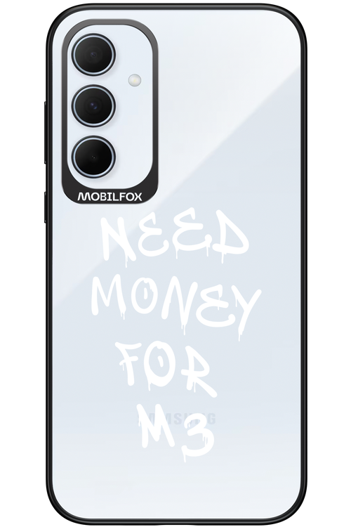 Need M3 Transparent White - Samsung Galaxy A35