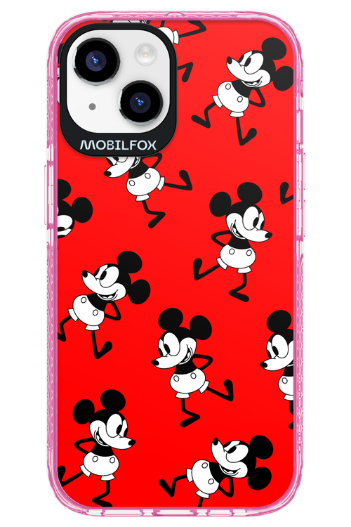 Iconic Mouse (red pattern) - Apple iPhone 14