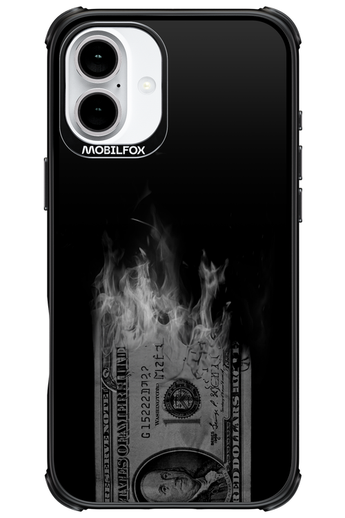 Money Burn B&W 2.0 - Apple iPhone 16 Plus