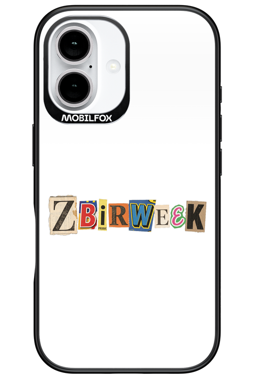 Zbirweek (white) 2.0 - Apple iPhone 16
