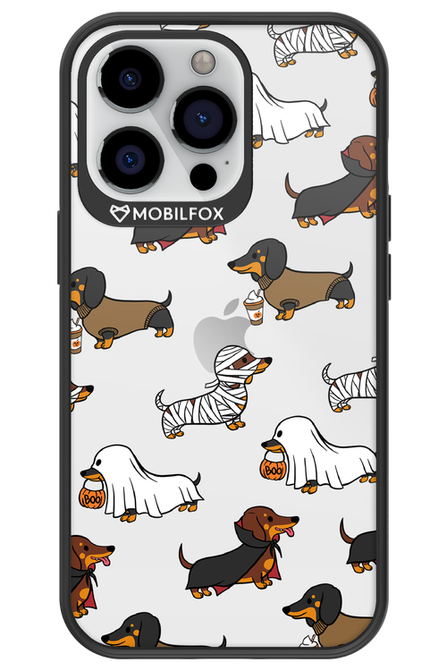 Scary Dachshund (Transparent) - Apple iPhone 13 Pro