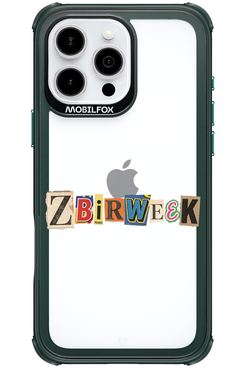 Zbirweek (transparent) 2.0 - Apple iPhone 16 Pro Max