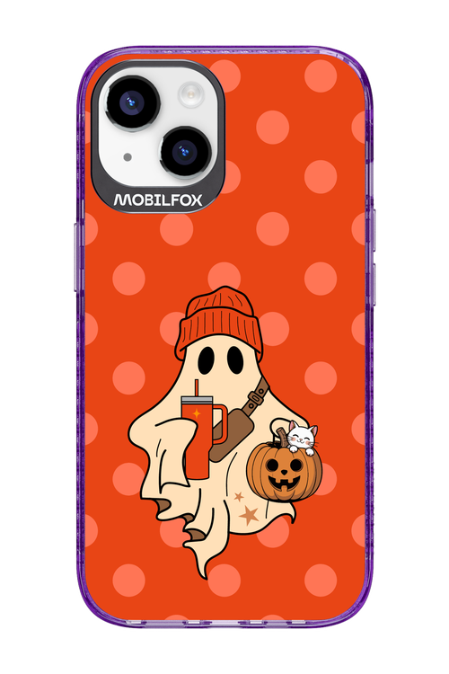 Ghost Girl (Orange) - Apple iPhone 14