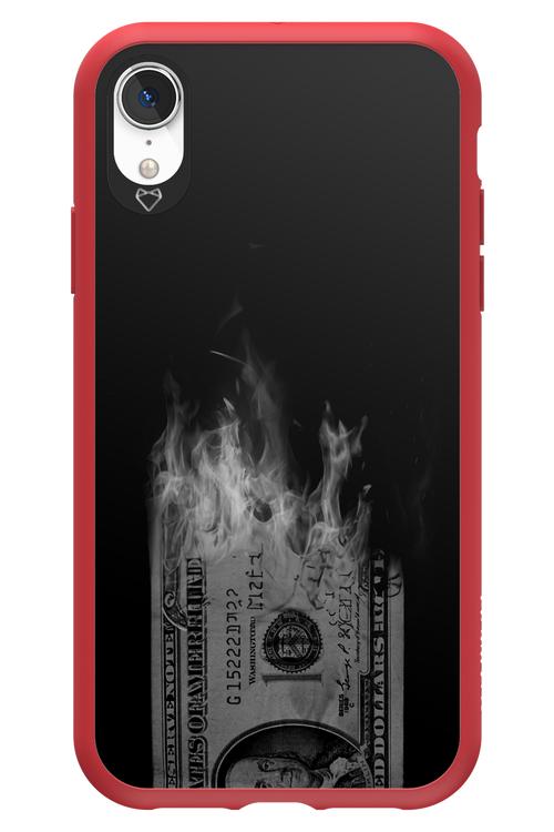 Money Burn B&W 2.0 - Apple iPhone XR