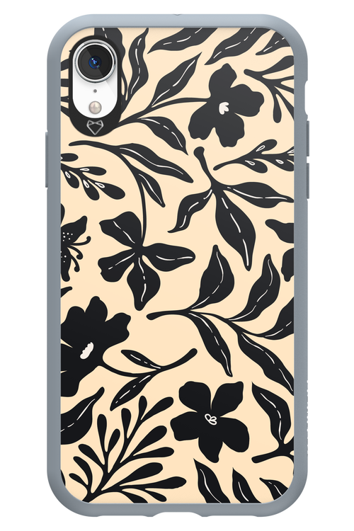Black Flowers 2.0 - Apple iPhone XR