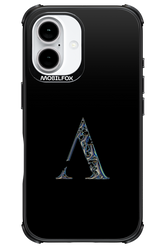 ⁠ ⁠Azteca A Chrome Logo - Apple iPhone 16