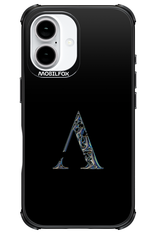 ⁠ ⁠Azteca A Chrome Logo - Apple iPhone 16