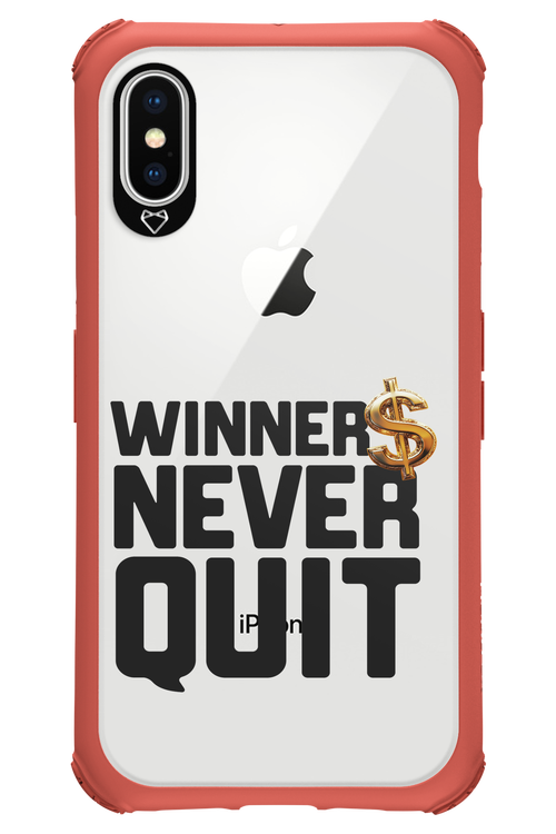 Winners Never Quit - Apple iPhone X