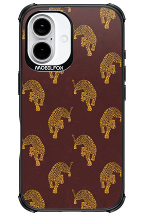 Burgundy Leopard Pattern - Apple iPhone 16