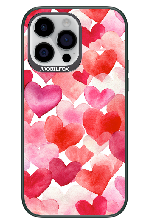 Water Painted Heart - Apple iPhone 14 Pro Max