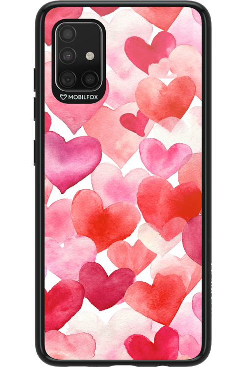 Water Painted Heart - Samsung Galaxy A51