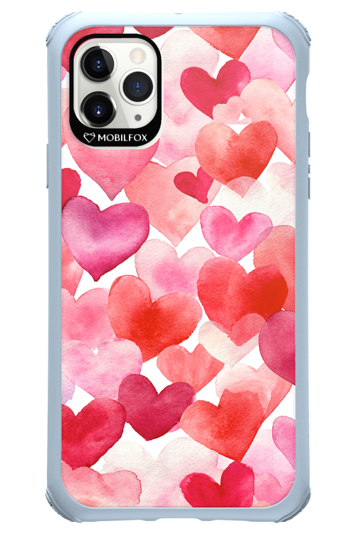 Water Painted Heart - Apple iPhone 11 Pro Max