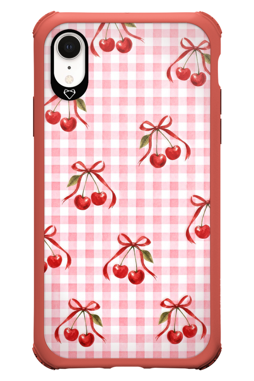 Pink Cherry Checked 2.0 - Apple iPhone XR