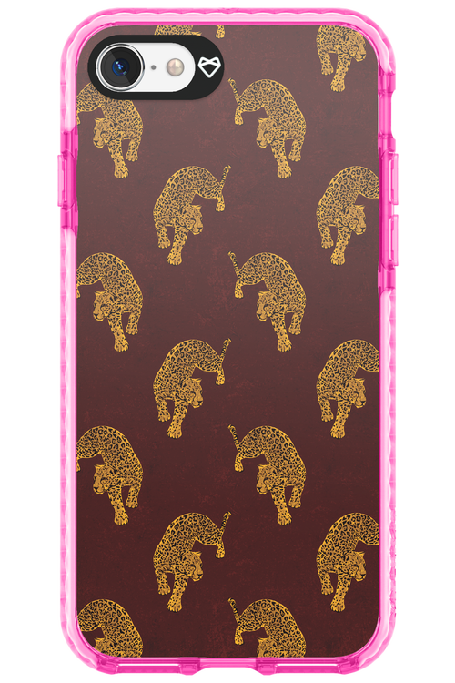 Burgundy Leopard Pattern - Apple iPhone 7