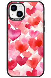 Water Painted Heart - Apple iPhone 15 Plus