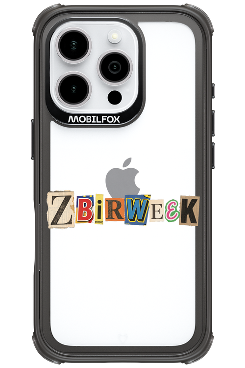 Zbirweek (transparent) 2.0 - Apple iPhone 16 Pro