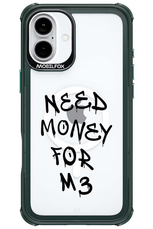 Need M3 Transparent Black - Apple iPhone 16 Plus