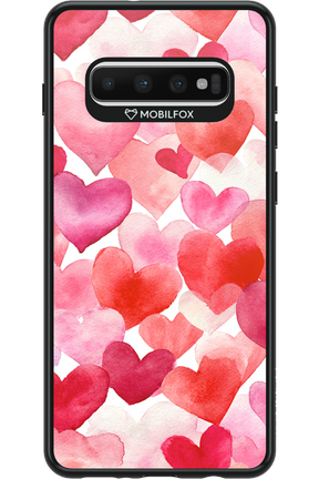 Water Painted Heart - Samsung Galaxy S10+