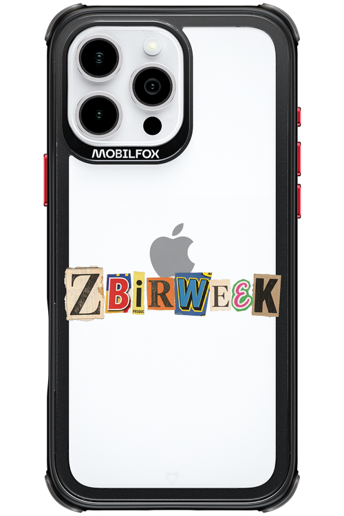 Zbirweek (transparent) 2.0 - Apple iPhone 16 Pro Max