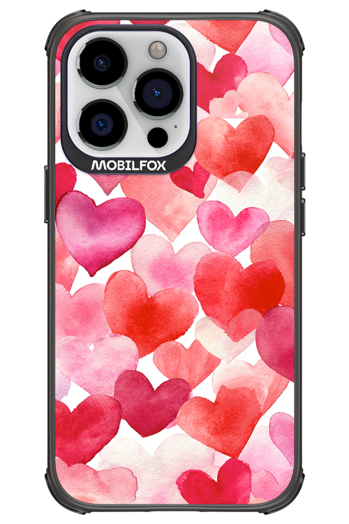 Water Painted Heart - Apple iPhone 13 Pro