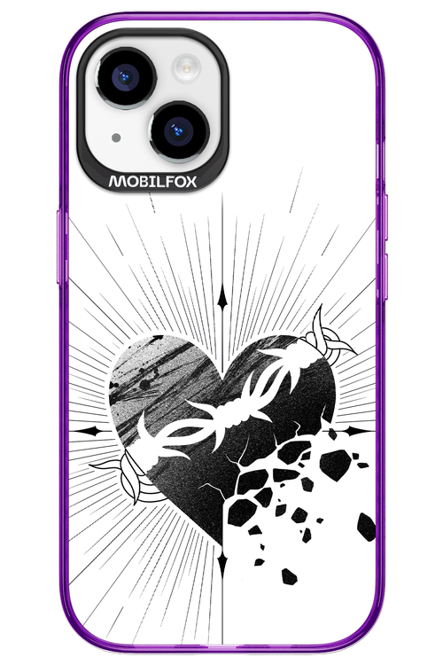 Fekete Szív - Apple iPhone 15