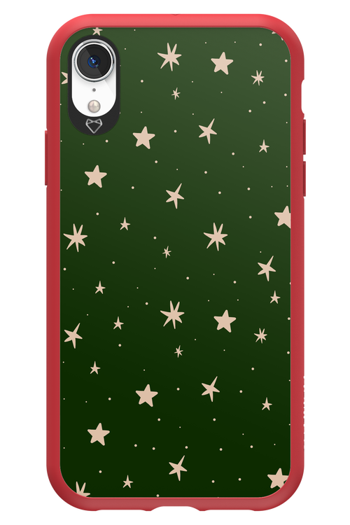 Forest Green Stars - Apple iPhone XR