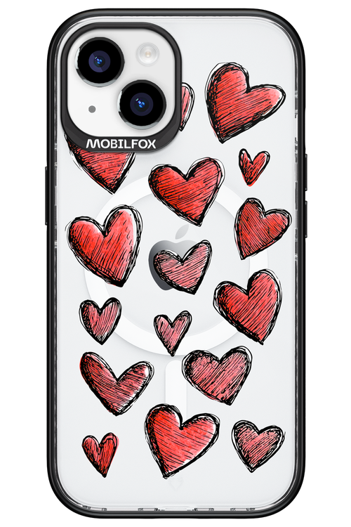 Red Love Transparent 2.0 - Apple iPhone 15