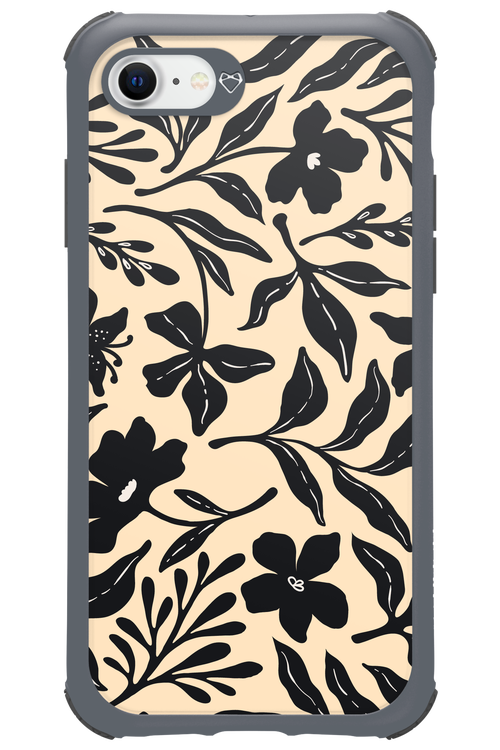 Black Flowers 2.0 - Apple iPhone 7